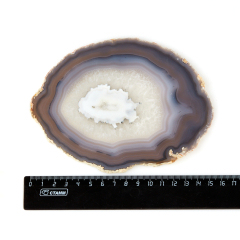 Срез агат серый Бразилия 12-16 см