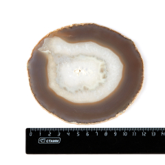 Срез агат серый Бразилия 12-16 см