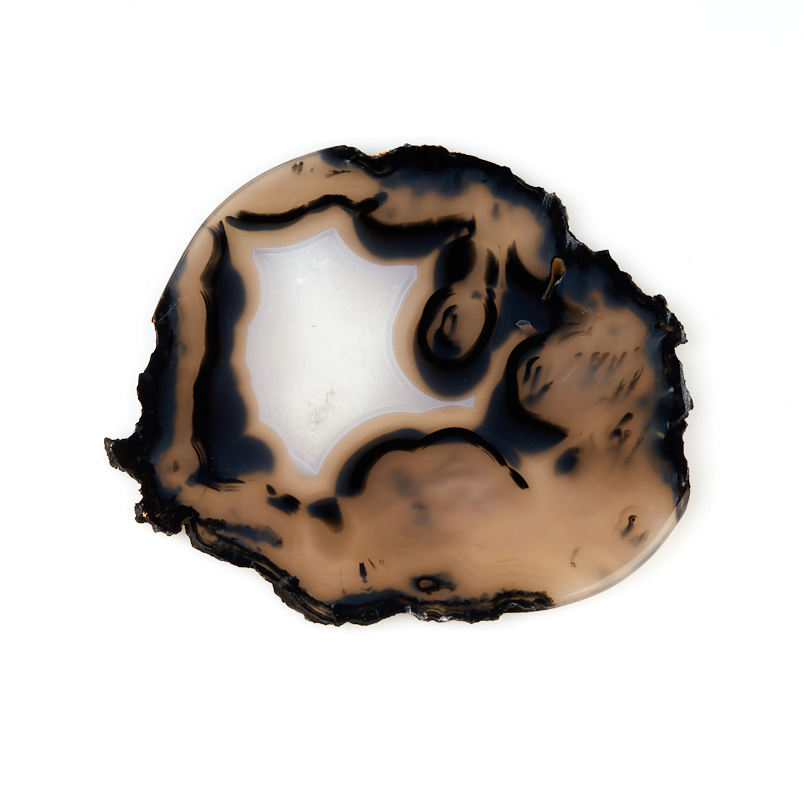 Срез агат серый Бразилия 12-16&nbsp;см