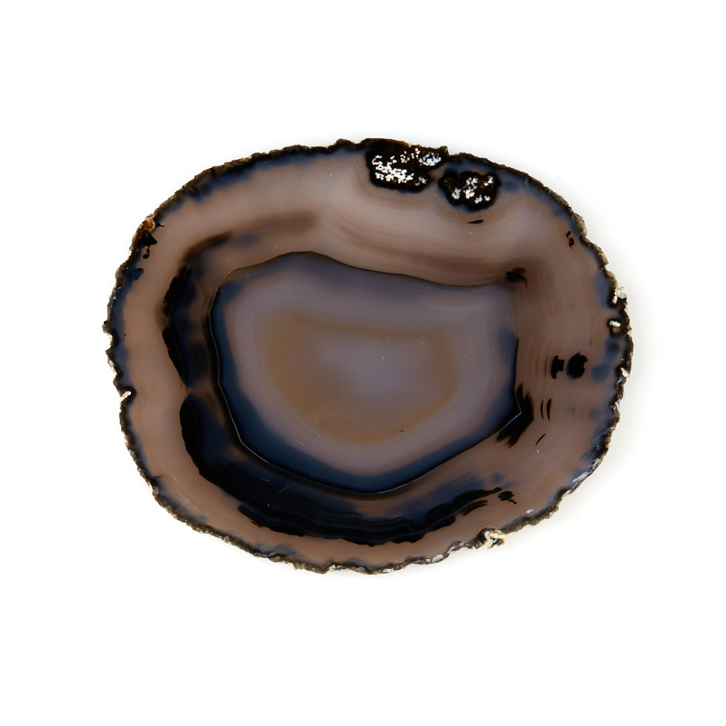 Срез агат серый Бразилия 12-16&nbsp;см