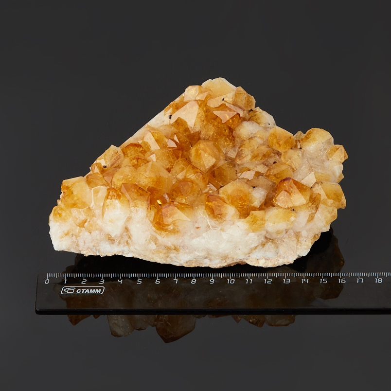 Друза цитрин Бразилия 12-16&nbsp;см