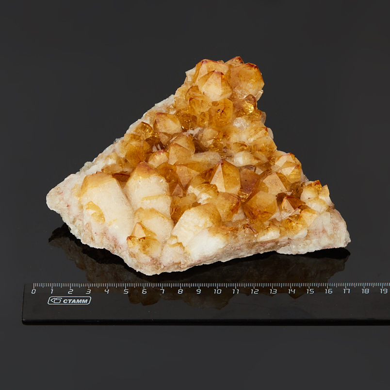 Друза цитрин Бразилия 16-20&nbsp;см