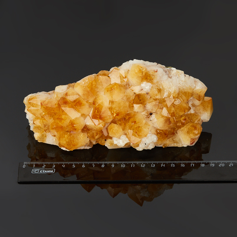 Друза цитрин Бразилия 16-20&nbsp;см