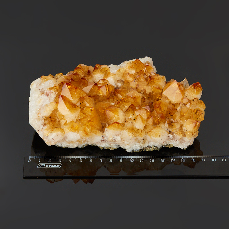 Друза цитрин Бразилия 16-20&nbsp;см