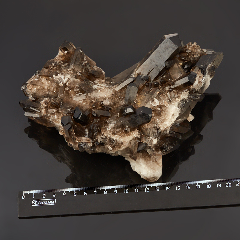 Друза раухтопаз Бразилия 16-20&nbsp;см