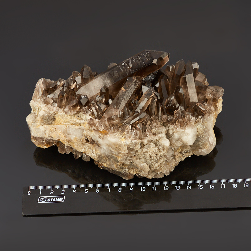 Друза раухтопаз Бразилия 16-20&nbsp;см