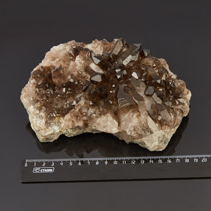 Друза раухтопаз Бразилия 16-20&nbsp;см