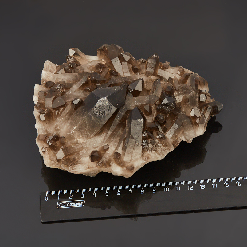 Друза раухтопаз Бразилия 16-20&nbsp;см