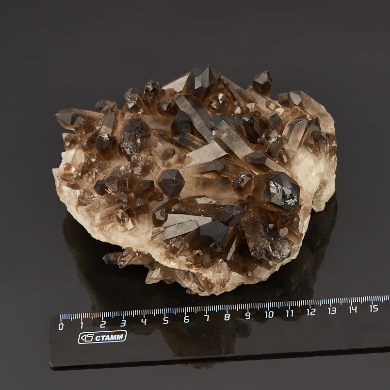 Друза раухтопаз Бразилия 12-16&nbsp;см