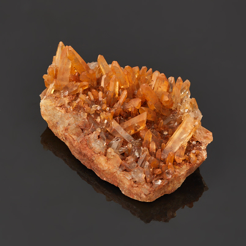 Друза кварц с гематитом Бразилия 9-12&nbsp;см