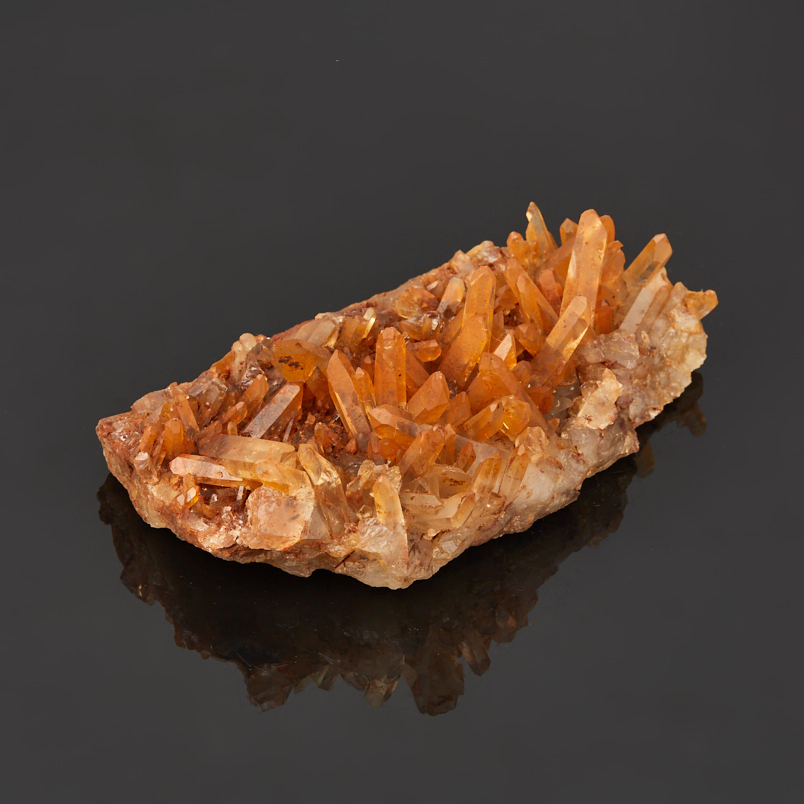 Друза кварц с гематитом Бразилия 9-12&nbsp;см