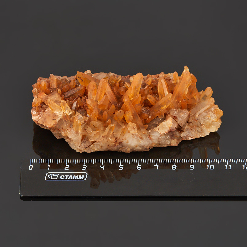 Друза кварц с гематитом Бразилия 9-12&nbsp;см