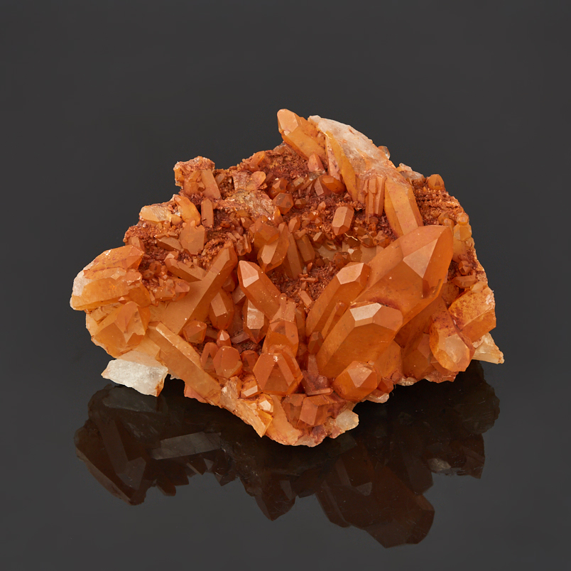 Друза кварц с гематитом Бразилия 9-12&nbsp;см