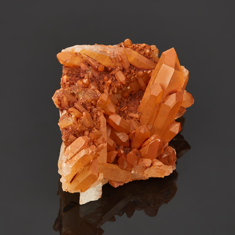 Друза кварц с гематитом Бразилия 9-12&nbsp;см