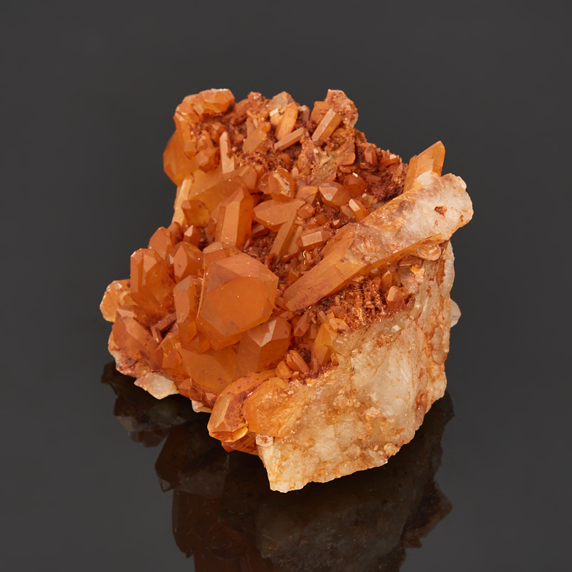 Друза кварц с гематитом Бразилия 9-12&nbsp;см