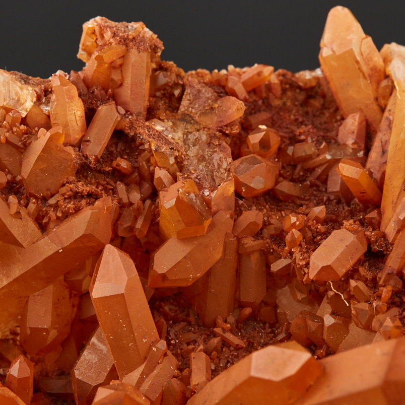 Друза кварц с гематитом Бразилия 9-12&nbsp;см