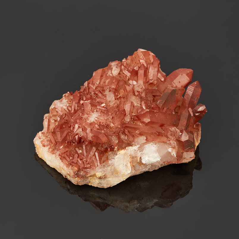 Друза кварц с гематитом Бразилия 9-12&nbsp;см