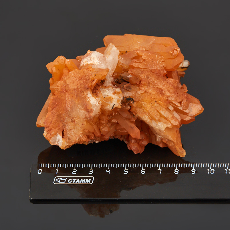 Друза кварц с гематитом Бразилия 9-12&nbsp;см