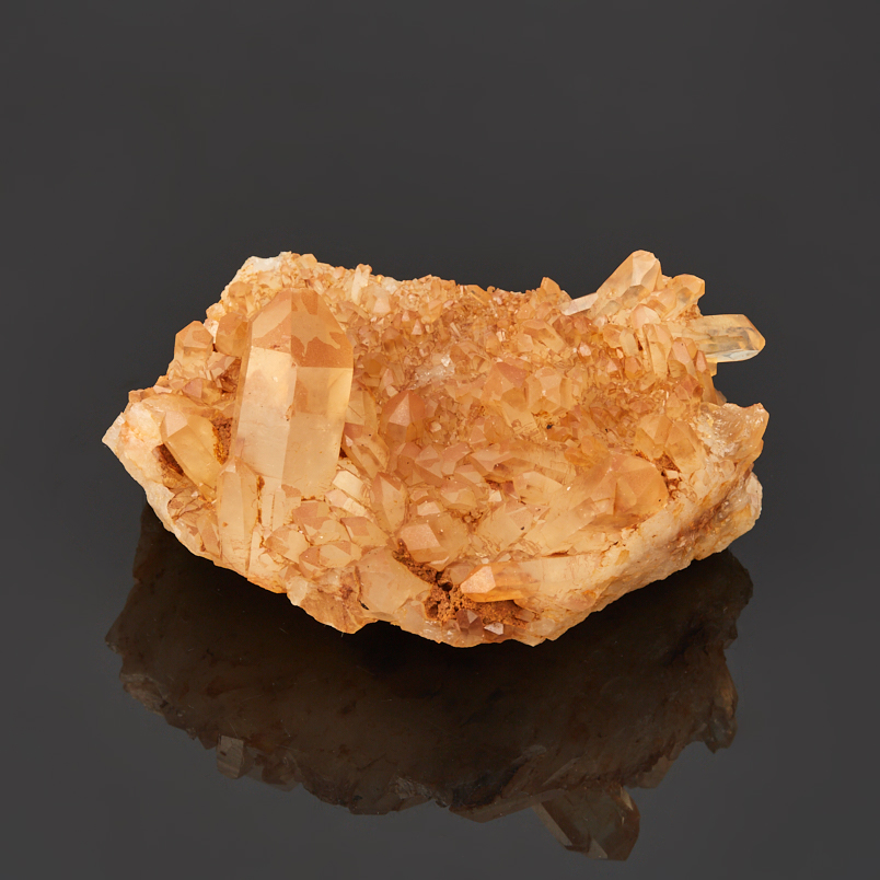 Друза кварц с гематитом Бразилия 9-12&nbsp;см