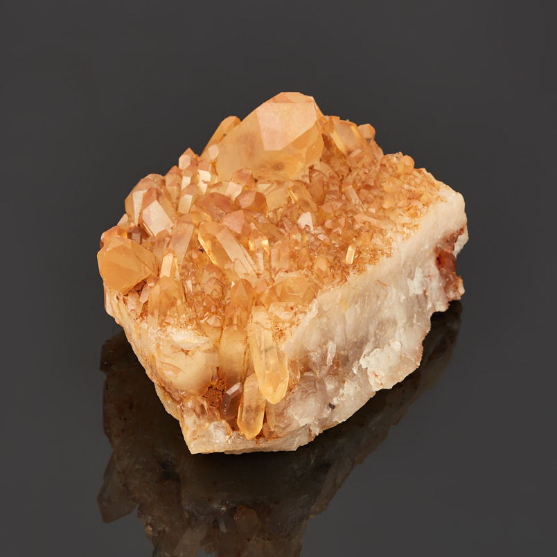 Друза кварц с гематитом Бразилия 9-12&nbsp;см