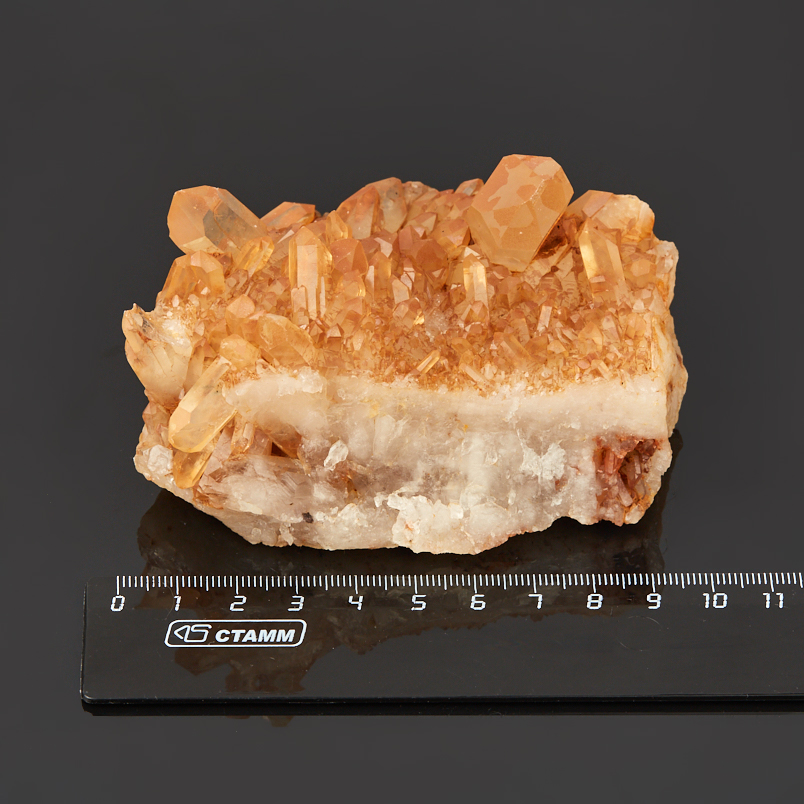 Друза кварц с гематитом Бразилия 9-12&nbsp;см