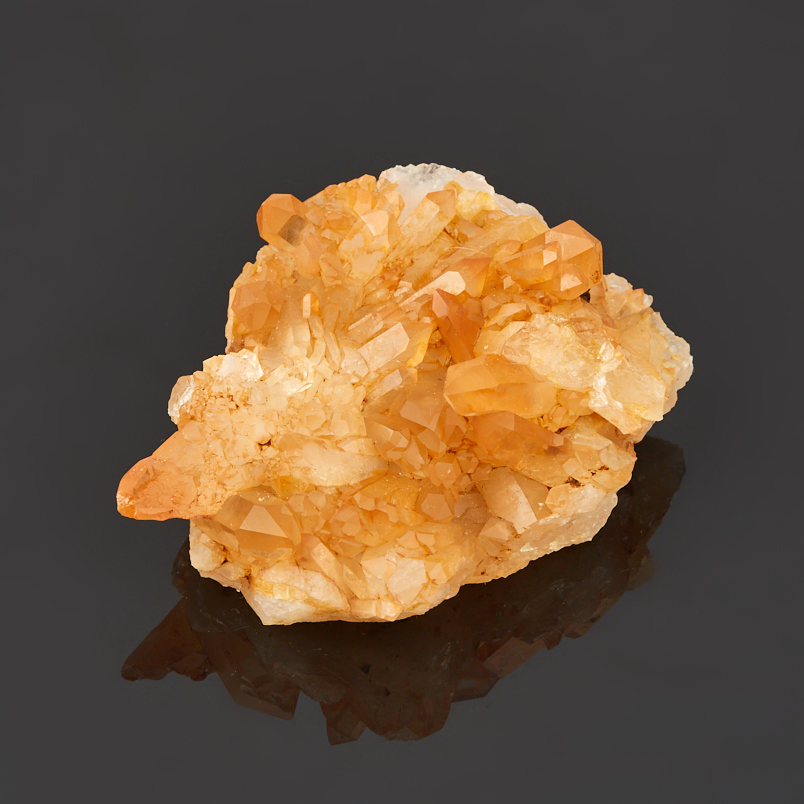 Друза кварц с гематитом Бразилия 7-9&nbsp;см