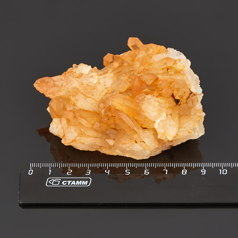 Друза кварц с гематитом Бразилия 7-9&nbsp;см