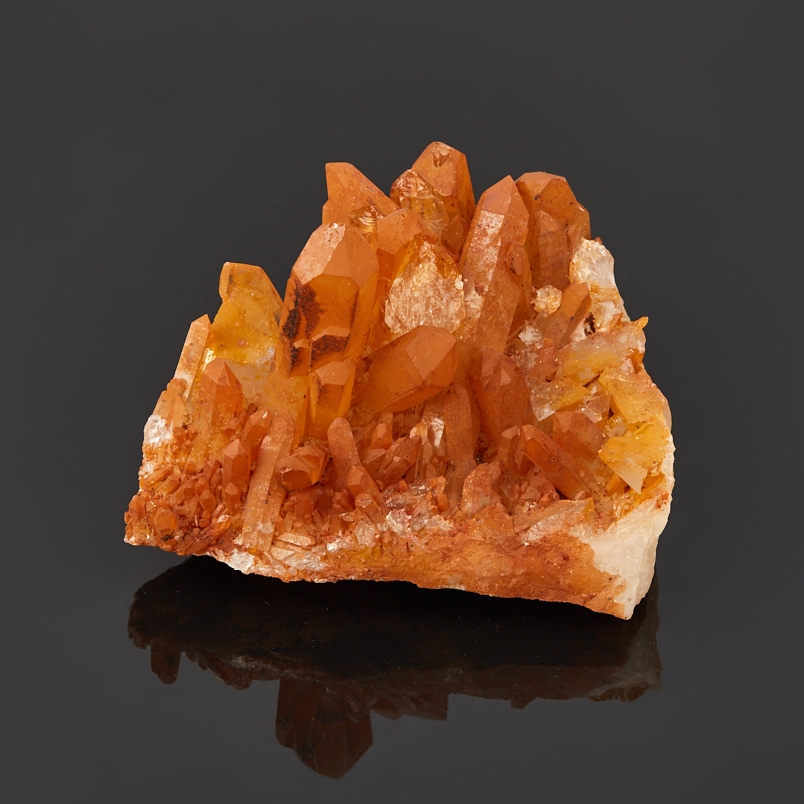 Друза кварц с гематитом Бразилия 7-9&nbsp;см