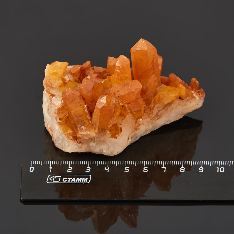 Друза кварц с гематитом Бразилия 7-9&nbsp;см