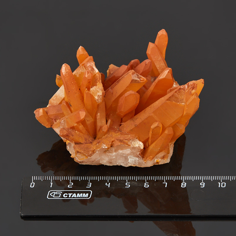 Друза кварц с гематитом Бразилия 7-9&nbsp;см