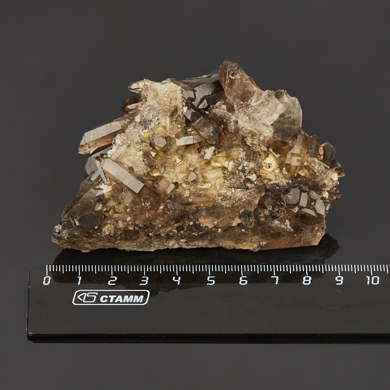 Друза раухтопаз Бразилия 7-9&nbsp;см