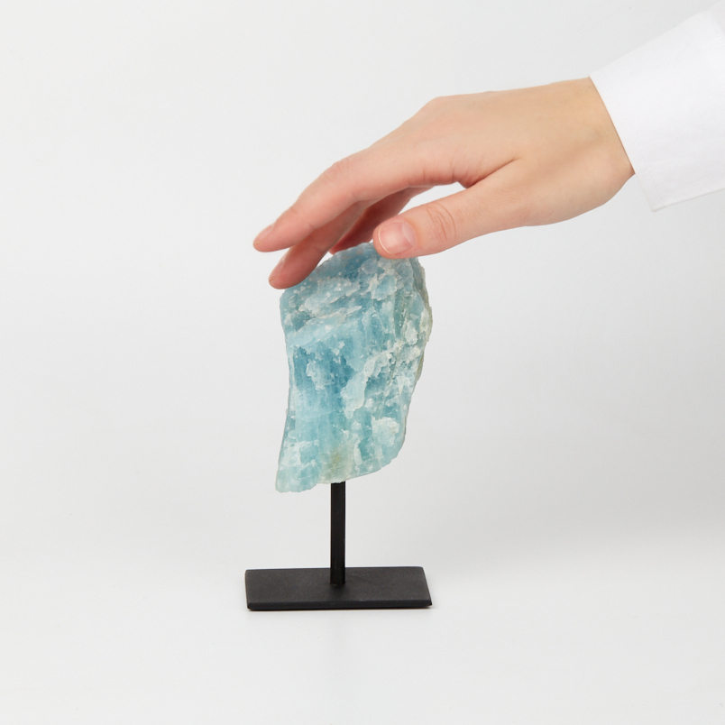 Образец аквамарин Бразилия 12-16 см (на подставке)