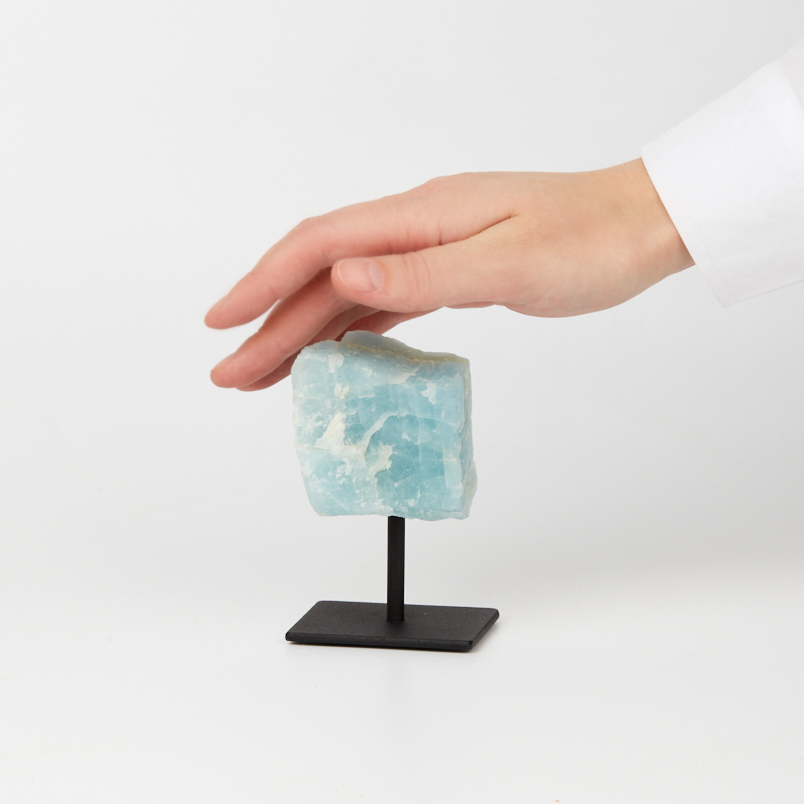 Образец аквамарин Бразилия 9-12&nbsp;см (на подставке)