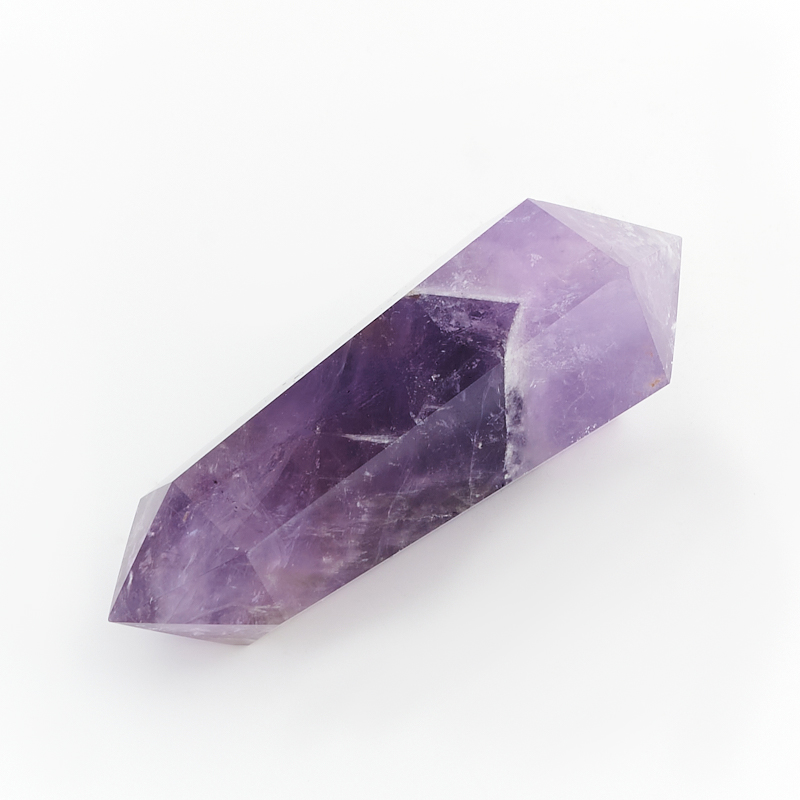 Кристалл аметист Бразилия 9-12&nbsp;см (двухголовик) (ограненный) (1&nbsp;шт)