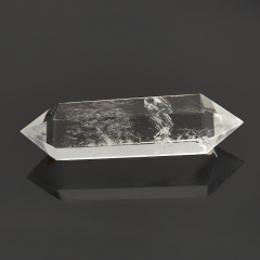 Кристалл горный хрусталь Бразилия 7-9 см (двухголовик) (ограненный) (1 шт)