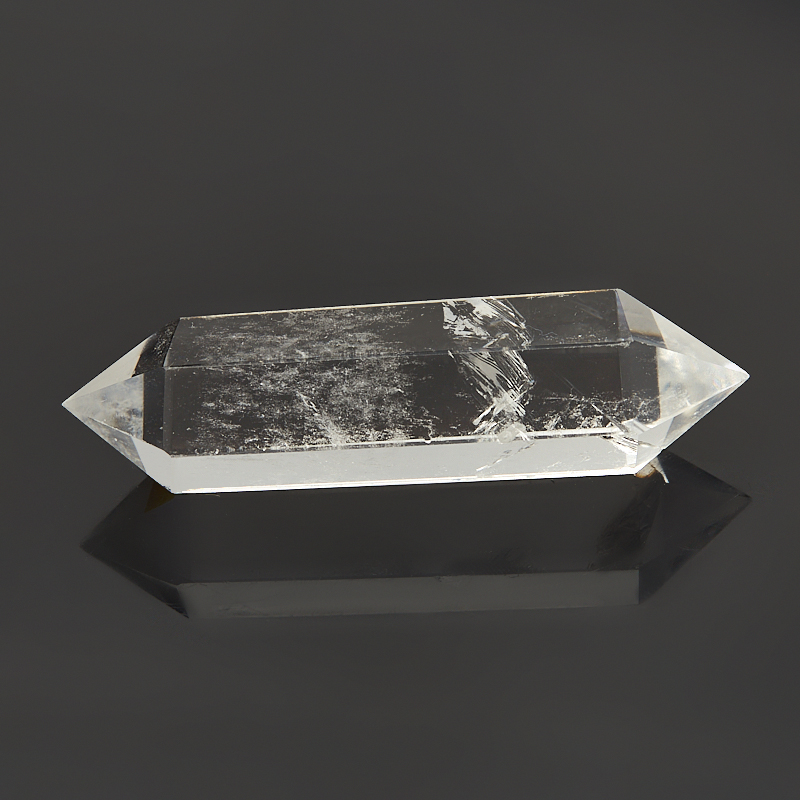 Кристалл горный хрусталь Бразилия 9-12&nbsp;см (двухголовик) (ограненный) (1&nbsp;шт)