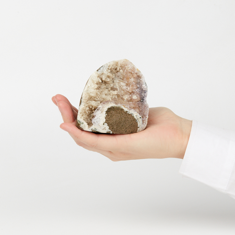 Жеода микс аметист, кальцит 7-9&nbsp;см