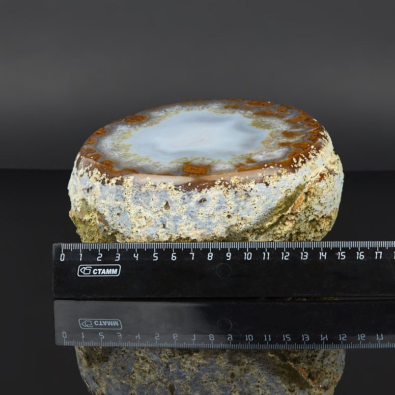 Образец агат серый Бразилия 12-16&nbsp;см