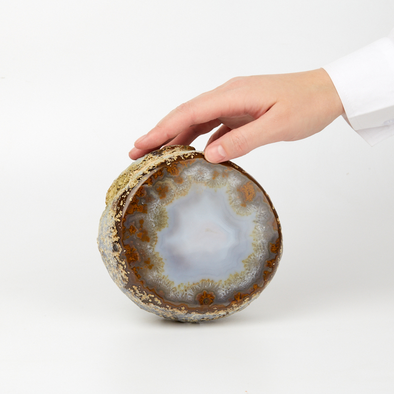 Образец агат серый Бразилия 12-16&nbsp;см