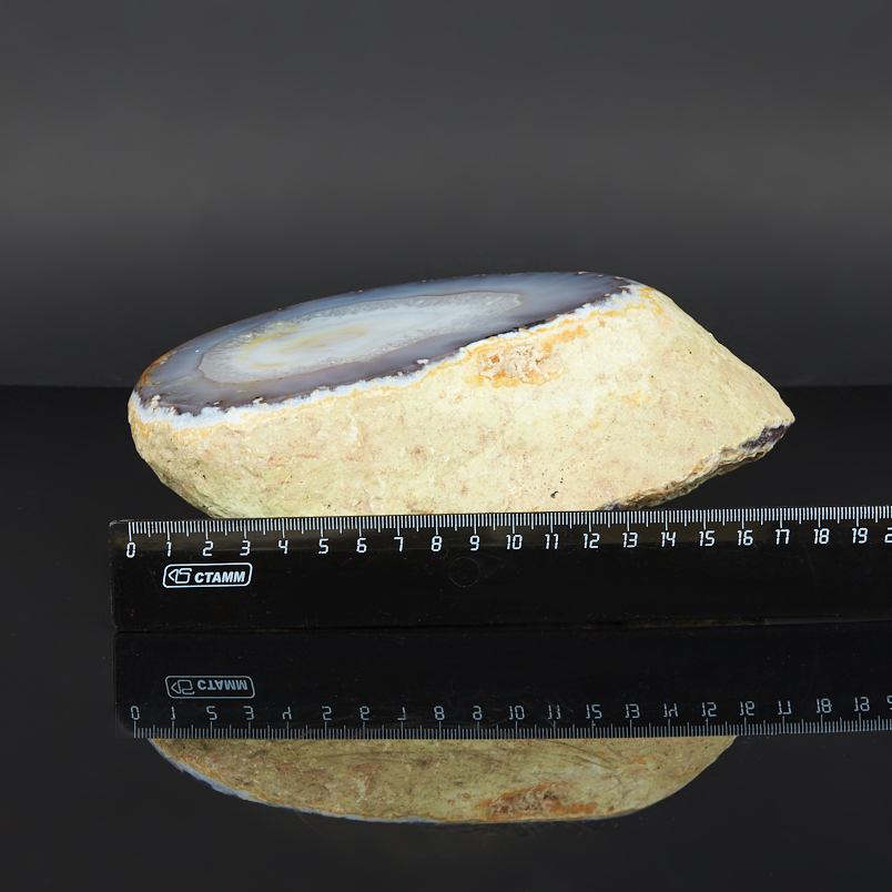 Образец агат серый Бразилия 16-20&nbsp;см