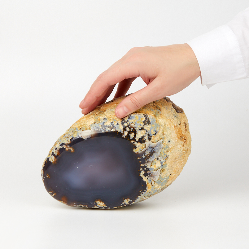 Образец агат серый Бразилия 16-20&nbsp;см