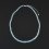 Бусы аквамарин Бразилия (серебро 925 пр. родир. бел.) огранка 46&nbsp;см (+7&nbsp;см)