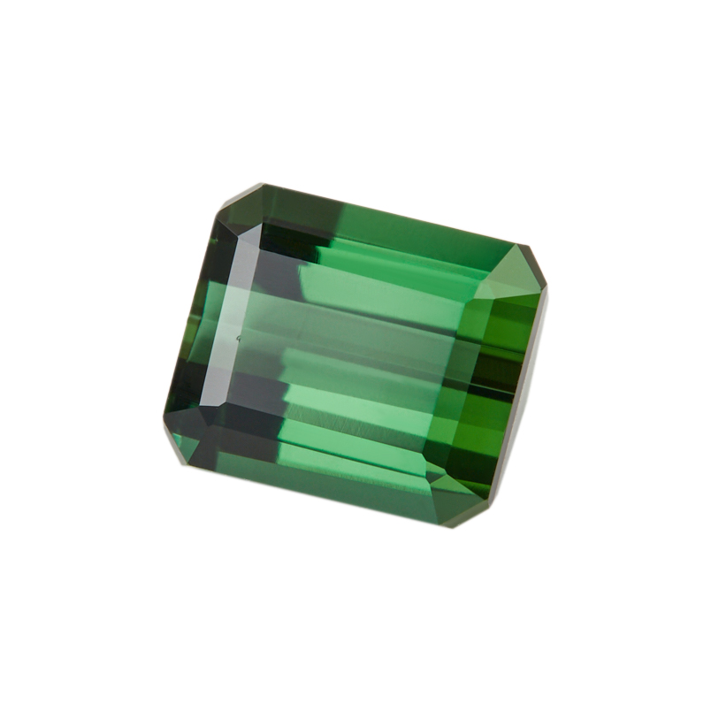 Огранка турмалин зеленый (верделит) Бразилия багет 7,65*6,58*4,57&nbsp;мм