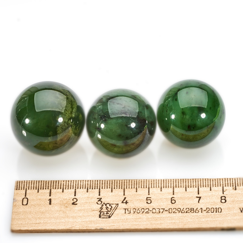 Шар нефрит зеленый Россия 3&nbsp;см
