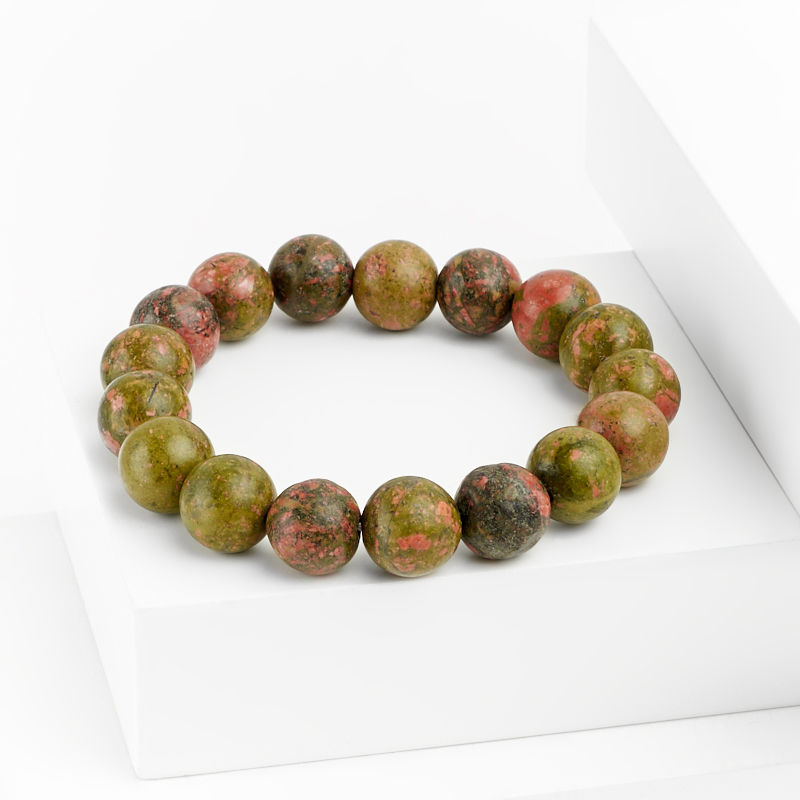 Браслет унакит ЮАР 12 мм 18 см