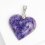 Кулон чароит Россия (биж. сплав) сердечко 4&nbsp;см