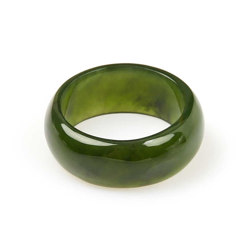 Кольцо нефрит зеленый Россия (цельное) размер 17,5