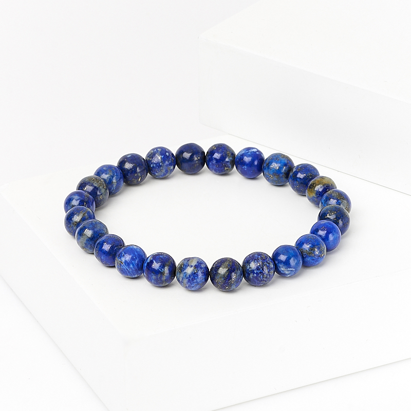 Браслет лазурит Афганистан 8 мм 18 см