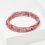 Браслет турмалин розовый (рубеллит) Бразилия (биж. сплав, сталь хир.) пружина огранка 3 мм 18 см (регулируемый)