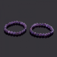 Браслет аметист Бразилия 8 мм 18 см